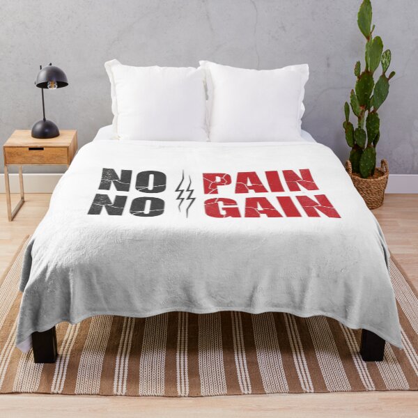 Item preview, No Pain No Gain – Motivational Fitness Quote Design designed and sold by Kavya Art.