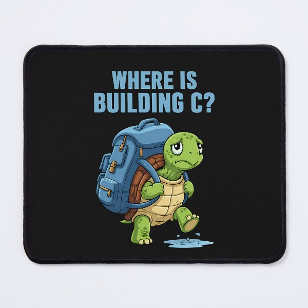 Item preview, Lost Student Turtle – Funny School Cartoon Design “Where Is Building C?” designed and sold by hn79.