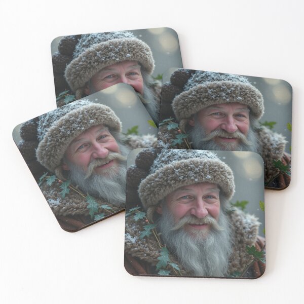 Item preview, charming Santa Claus in Nordic Viking Style - Magical Christmas Cards designed and sold by Connys Colorful World.
