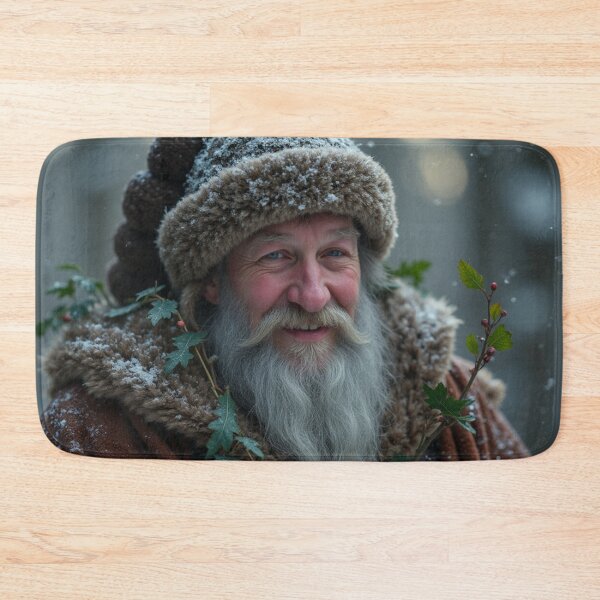 Item preview, charming Santa Claus in Nordic Viking Style - Magical Christmas Cards designed and sold by Connys Colorful World.