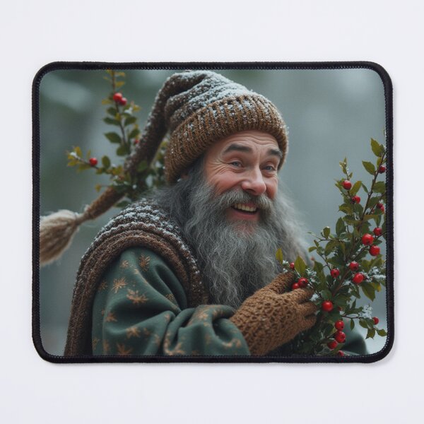 Item preview, laughing Santa Claus in Nordic Viking Style - Magical Christmas Cards designed and sold by Connys Colorful World.