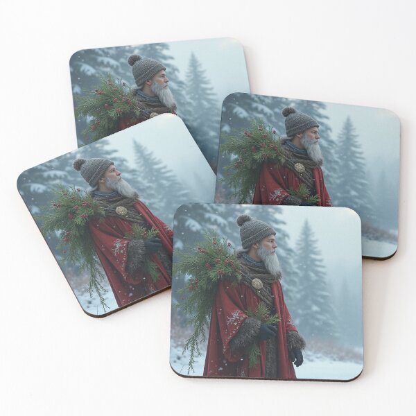 Item preview, Santa in Nordic Viking Style - Magical Christmas Cards designed and sold by Connys Colorful World.