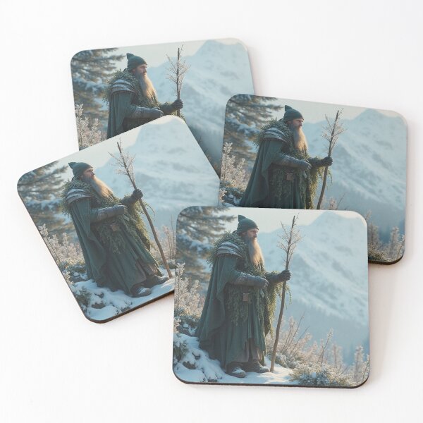 Item preview, Magical Christmas cards with Santa in Nordic Viking style designed and sold by Connys Colorful World.