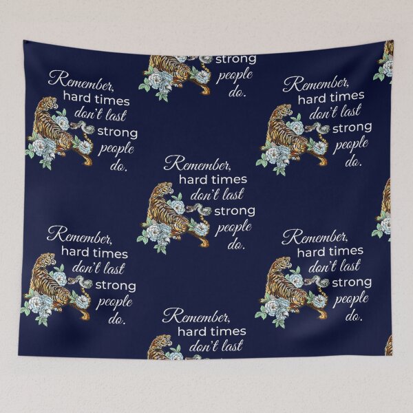 Item preview, Inspirational Hard Times Strong People Quote designed and sold by OtisElias.