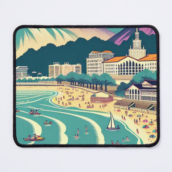 Item preview, Sochi Seaside in Ukiyo-e Style – Japanese Edo Woodblock Coastal Scene of Russia designed and sold by Vandy Fullam.