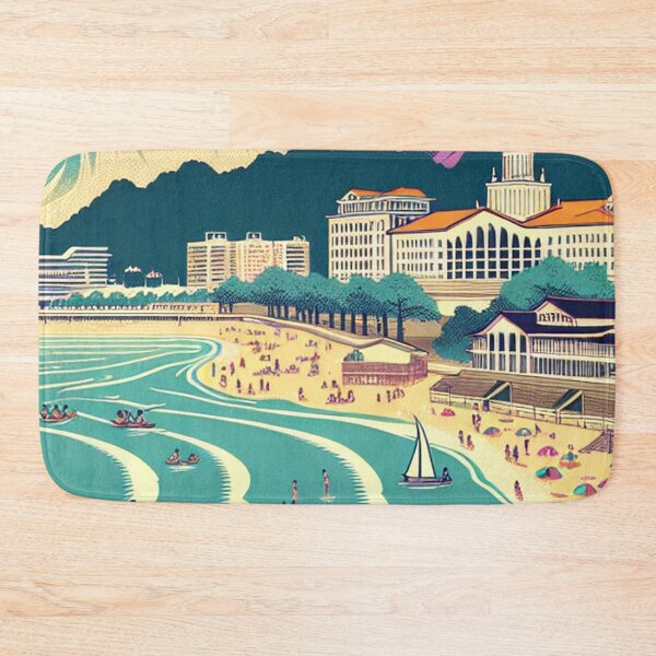 Item preview, Sochi Seaside in Ukiyo-e Style – Japanese Edo Woodblock Coastal Scene of Russia designed and sold by Vandy Fullam.