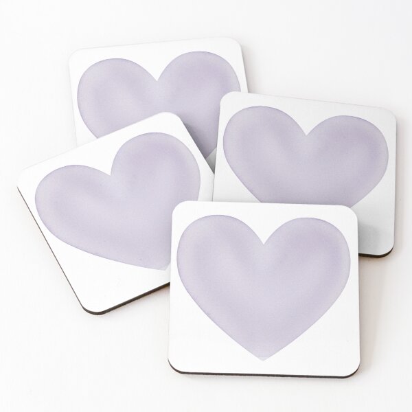 Item preview, Lesbian Pride Soft Watercolour Pastel Purple Heart  designed and sold by Sapphic-Charm.