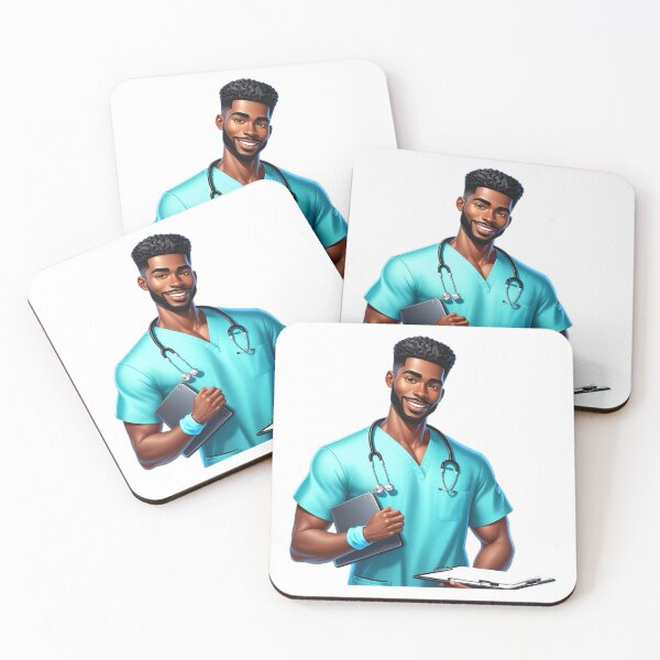 Item preview, Proud Black Nurse with Tablet | Healthcare Worker Art designed and sold by Lulunza.