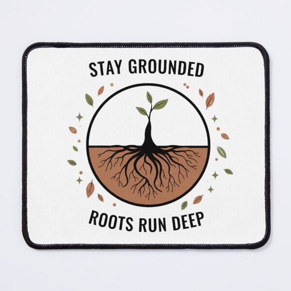 Item preview, Stay Grounded Minimalist Tee | Rooted Strength & Inner Balance designed and sold by MINIMA.LIGN.