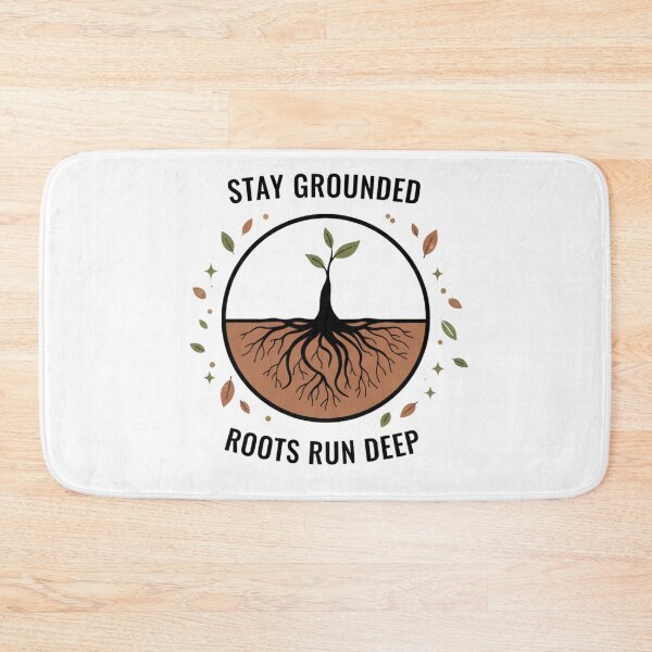 Item preview, Stay Grounded Minimalist Tee | Rooted Strength & Inner Balance designed and sold by MINIMA.LIGN.