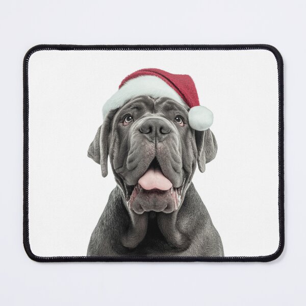 Item preview, Cute Neapolitan Mastiff Christmas Art — Neapolitan Mastiff Wearing Santa Hat designed and sold by LazyOwlStore.