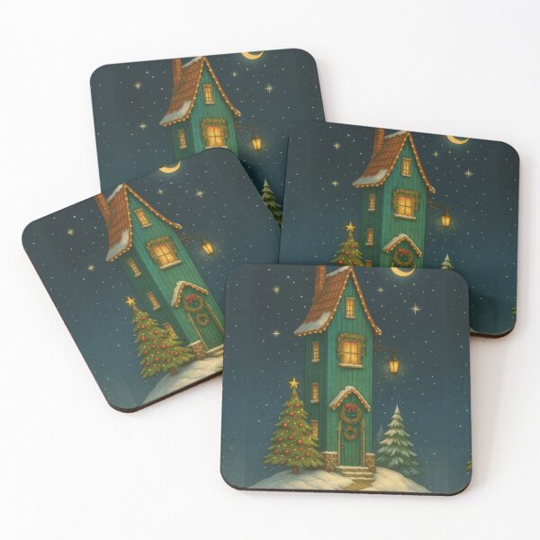 Item preview, Whimsical Christmas Houses designed and sold by Ewa Miller.