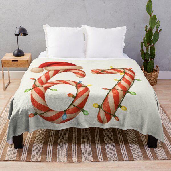 Item preview, Six Seven 6-7 Christmas Lights Santa Hat Candy Canes Vintage designed and sold by SunfullyYours.