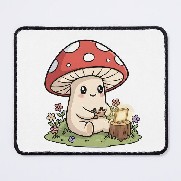 Item preview, Cozy Gamer Aesthetic Cute Mushroom Cottagecore Gaming designed and sold by StickyGuys.