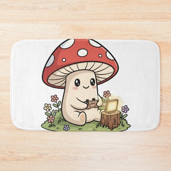 Item preview, Cozy Gamer Aesthetic Cute Mushroom Cottagecore Gaming designed and sold by StickyGuys.