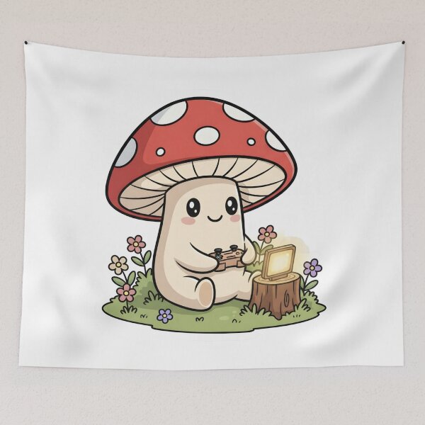 Item preview, Cozy Gamer Aesthetic Cute Mushroom Cottagecore Gaming  designed and sold by StickyGuys.