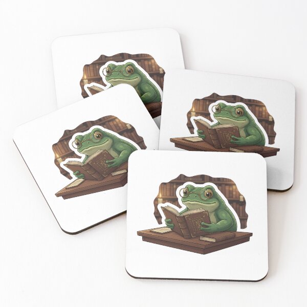 Item preview, Dark Academia Frog Reading Book Cute Cottagecore Goth designed and sold by StickyGuys.