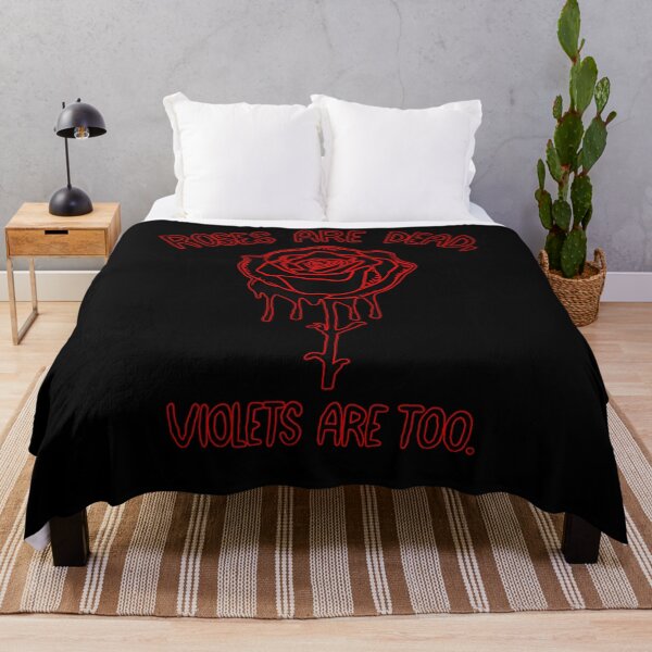 Item preview, A black and red rose. “Roses Are Dead, Violets Are Too” 2 designed and sold by Neon G.