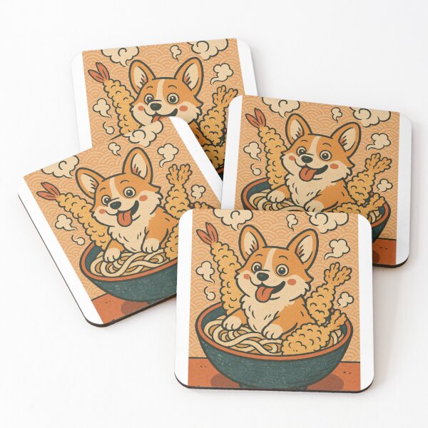 Item preview, Corgi Ramen - Fun kawaii design for noodle and dog lovers designed and sold by LoyaltyByLovina.