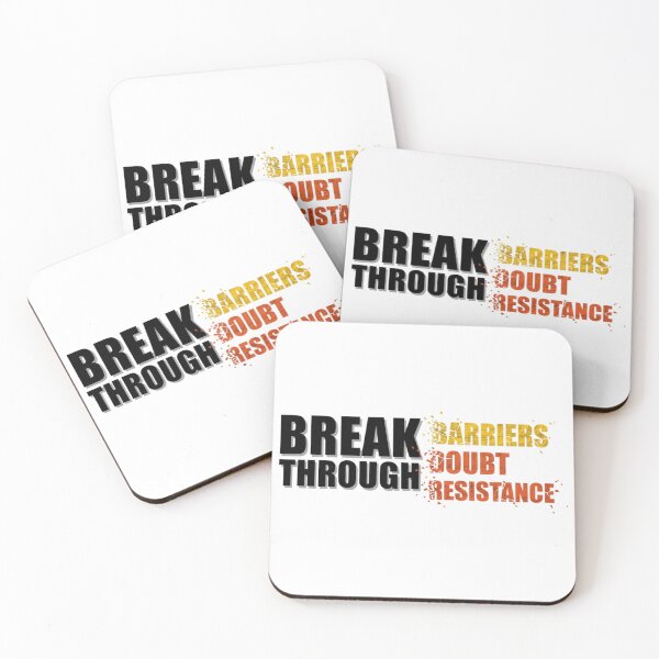 Item preview, Break Through – Motivational Typography Design designed and sold by Kavya Art.