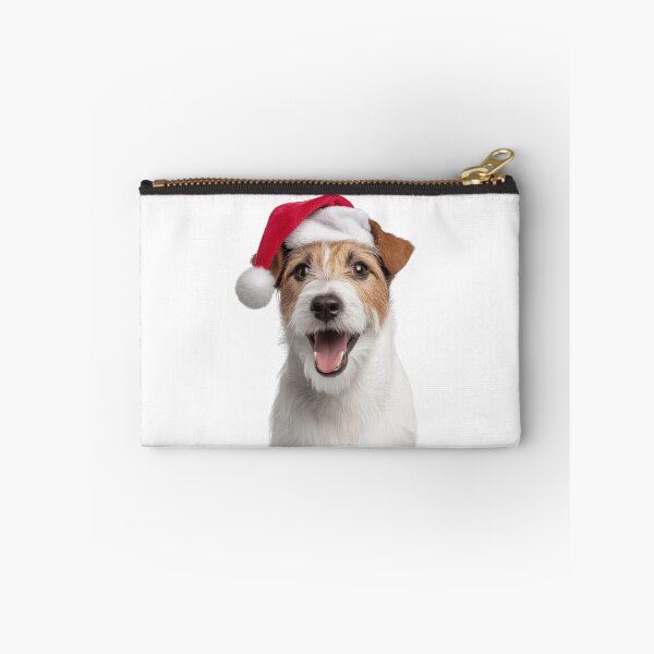 Item preview, Cute Parson Russell Terrier Christmas Art — Parson Russell Terrier Wearing Santa Hat designed and sold by LazyOwlStore.
