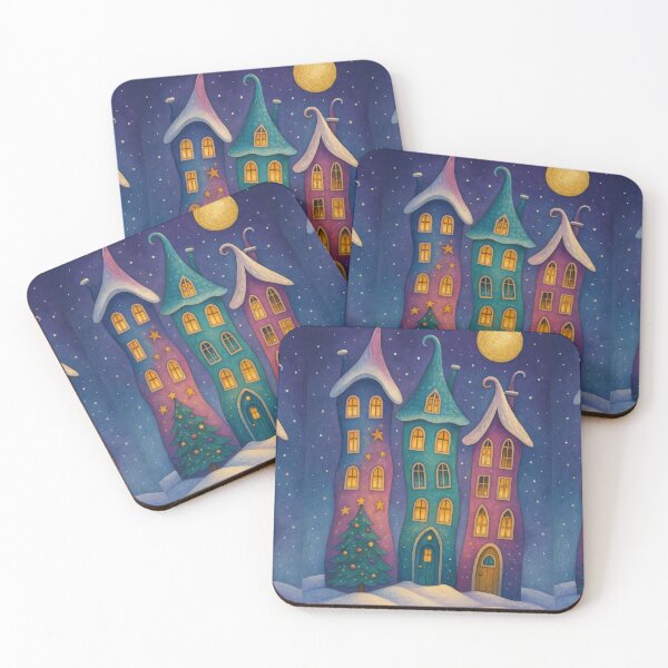 Item preview, Whimsical Christmas Houses designed and sold by Ewa Miller.
