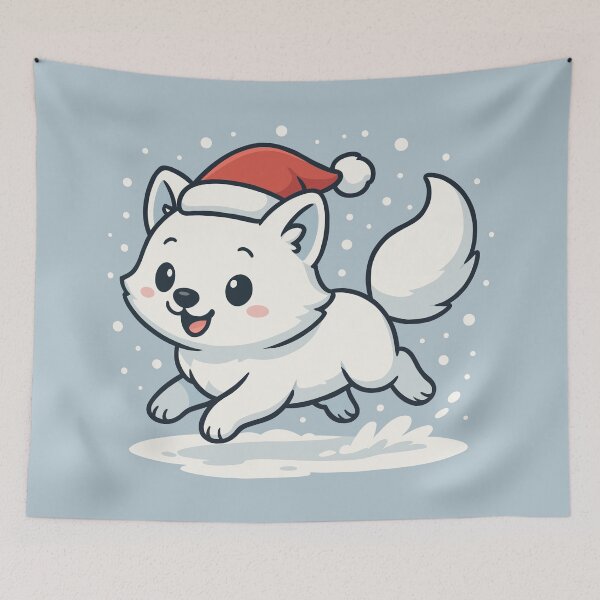 Item preview, Arctic Fox Dashing Through the Snow designed and sold by Ghost on Toast.