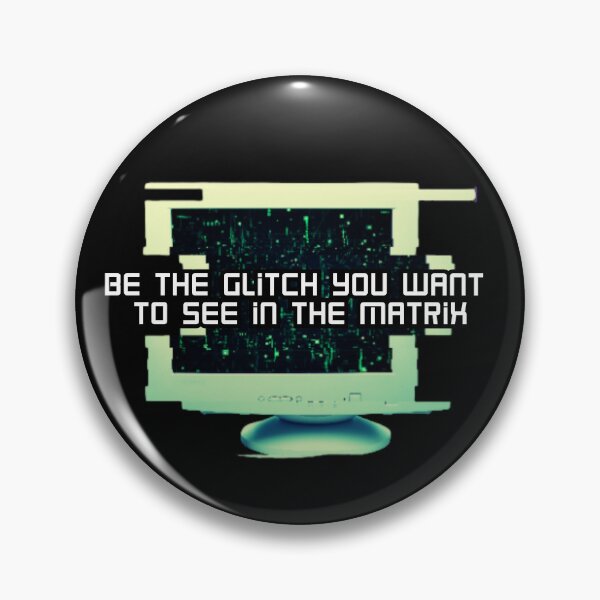 Item preview, Be the Glitch Sticker – Glitchy Computer Design, Matrix-Inspired Cyberpunk Aesthetic designed and sold by Allie-Vesper.