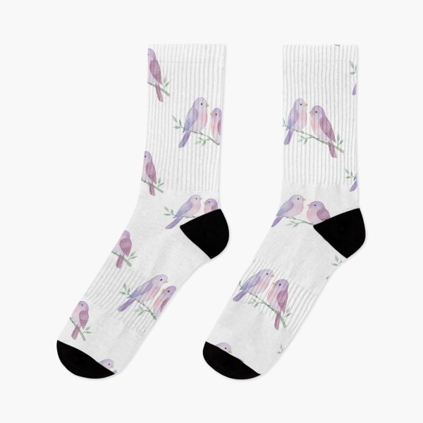 Item preview, Pastel Purple Lesbian Pride Love Birds designed and sold by Sapphic-Charm.