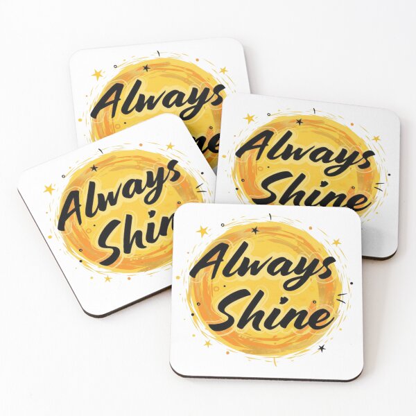 Item preview, Always Shine – Positive Motivational Sun Design designed and sold by Kavya Art.