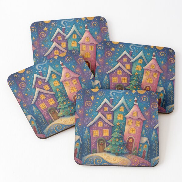 Item preview, Whimsical Christmas Houses designed and sold by Ewa Miller.