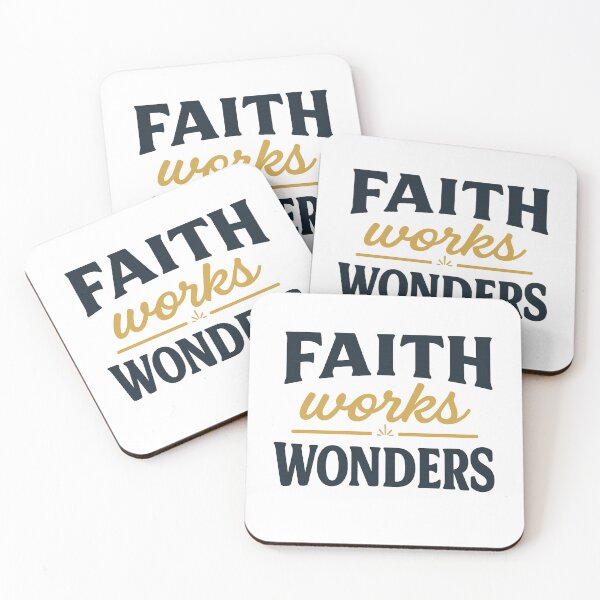 Item preview, Faith Works Wonders – Christian Motivation Streetwear Design designed and sold by Faithline Studio.