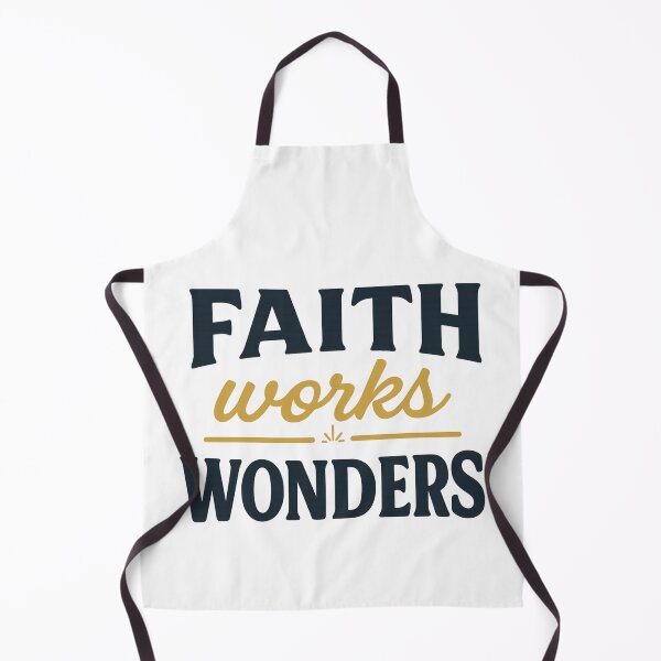 Item preview, Faith Works Wonders – Christian Motivation Streetwear Design designed and sold by Faithline Studio.