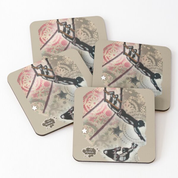 Item preview, Portrait of an aerial acrobat couple in action designed and sold by marysfarbklecks.