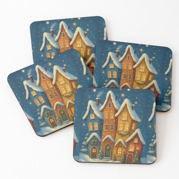 Item preview, Whimsical Christmas Houses designed and sold by Ewa Miller.