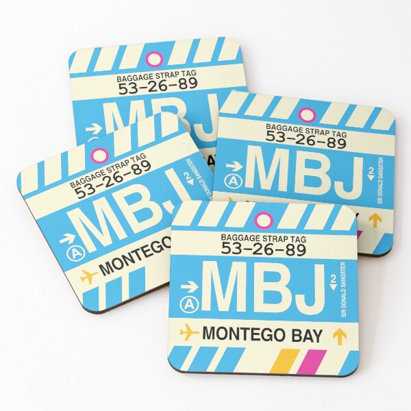 Item preview, MBJ Montego Bay • Airport Code Art • Jet Age Design designed and sold by YHMDesigns.