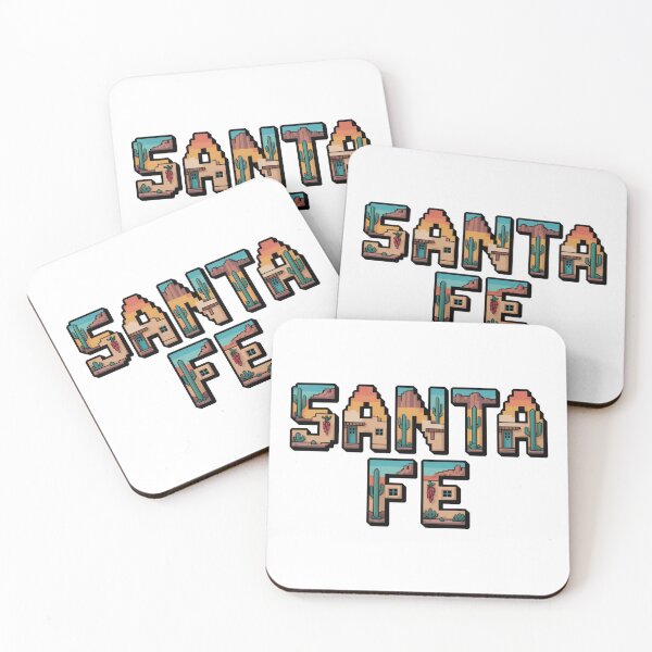 Item preview, Santa Fe New Mexico Pixel Art – Retro Adobe Desert Design with Cactus and Sunset designed and sold by CircinusStore.