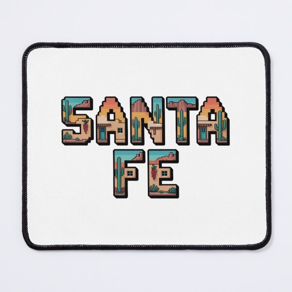 Item preview, Santa Fe New Mexico Pixel Art – Retro Adobe Desert Design with Cactus and Sunset designed and sold by CircinusStore.