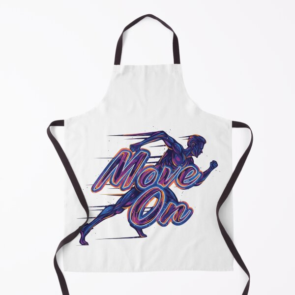 Item preview, Move On – Neon Runner Motivation Design designed and sold by Kavya Art.