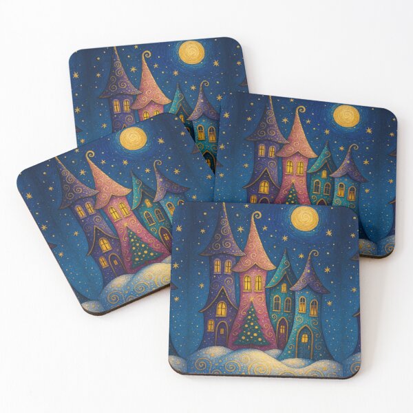 Item preview, Whimsical Christmas Houses designed and sold by Ewa Miller.