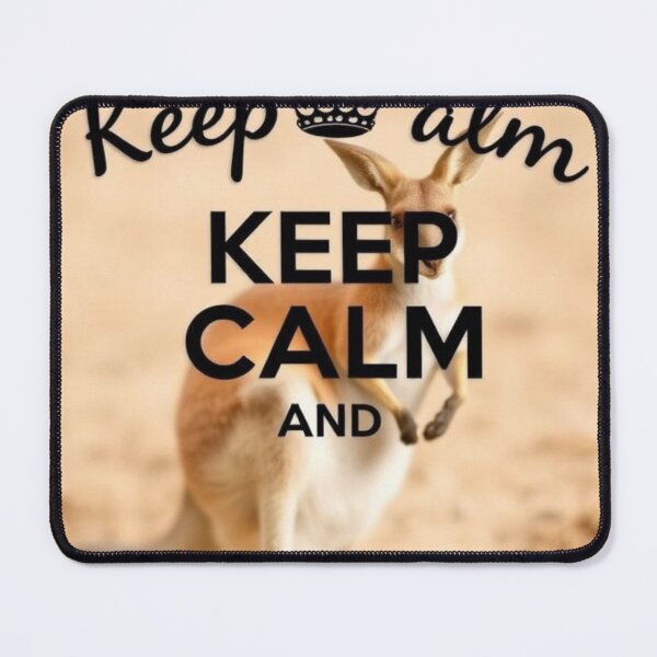 Item preview, kangaroo//Keep calm and hop on designed and sold by SSMC DREAM DESIGN.