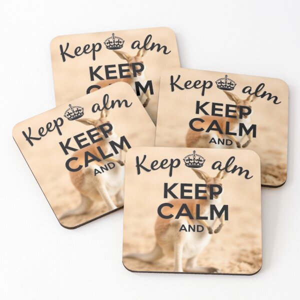Item preview, kangaroo//Keep calm and hop on designed and sold by SSMC DREAM DESIGN.