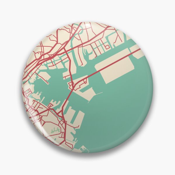 Item preview, Yokohama Map (Japan) designed and sold by MapsByLeo.