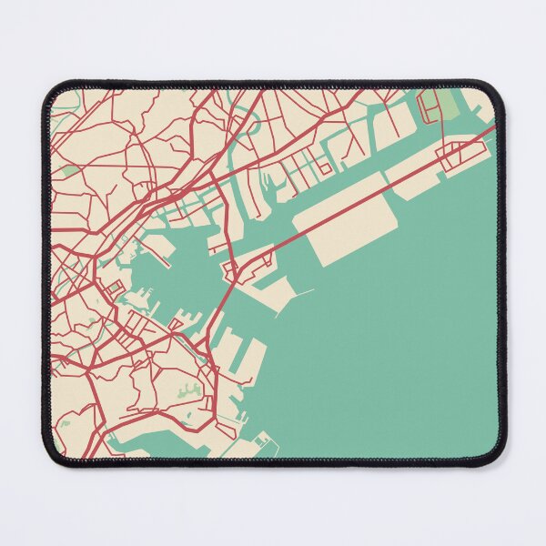 Item preview, Yokohama Map (Japan) designed and sold by MapsByLeo.