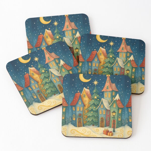 Item preview, Whimsical Christmas Houses designed and sold by Ewa Miller.
