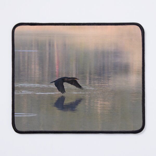 Item preview, Cormorán volando sobre el lago designed and sold by Glennphotos.