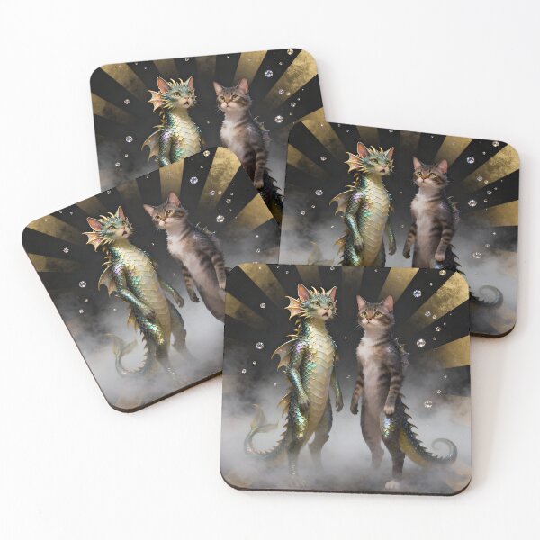 Item preview, Mythical Cat-Dragon Creatures designed and sold by Angelandspot.