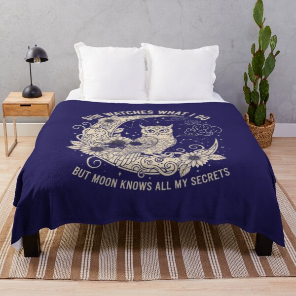 Item preview, Vintage Mystical Owl and Crescent Moon T-Shirt Design designed and sold by MyTshirtArt.
