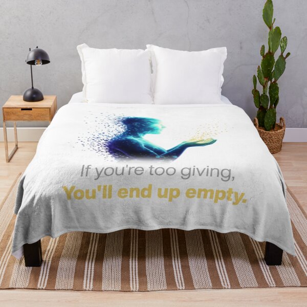 Item preview, Too Giving” – Inspirational Self-Care Quote Art designed and sold by Kavya Art.