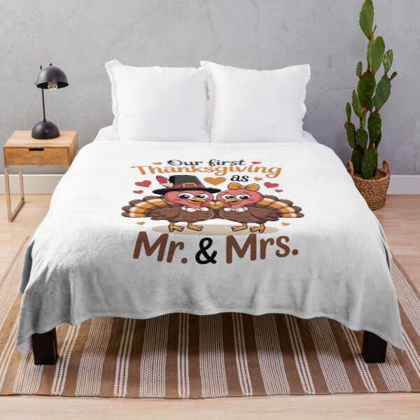 Item preview, Our First Thanksgiving as Mr. & Mrs designed and sold by jkrphoto.